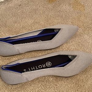 Rothys size 7 1/2. Color gray/silver.  Never been worn